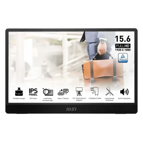 MSI PRO MP161 E2 Portable Monitor — 15.6" FHD IPS