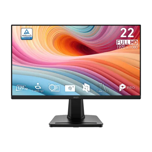 MSI PRO MP225 E12VL Business Monitor — 22" FHD VA, 120Hz