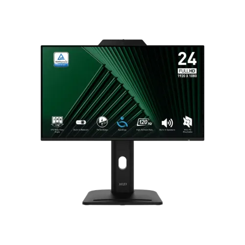 MSI PRO MP242PMG 24" Business Monitor — 120Hz, FHD, Built-in Webcam