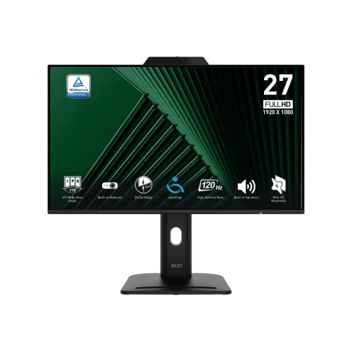 MSI PRO MP272PMG Business Monitor with Built-in Webcam — 27" FHD, 120Hz