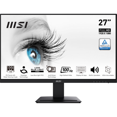 MSI PRO MP273A 27" IPS Monitor — 100Hz, 1ms, FHD