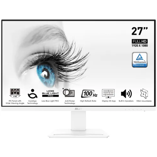 MSI PRO MP273AW Monitor — 27" FHD IPS, 100Hz