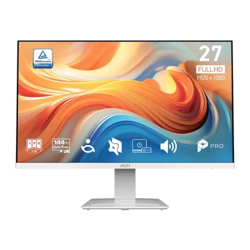 MSI PRO MP273W E14A Business Monitor — 27" FHD IPS, 144Hz, White