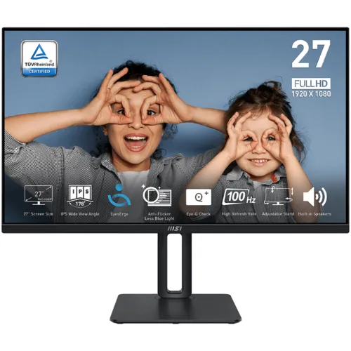 MSI PRO MP275P Monitor — 27" IPS FHD, 100Hz