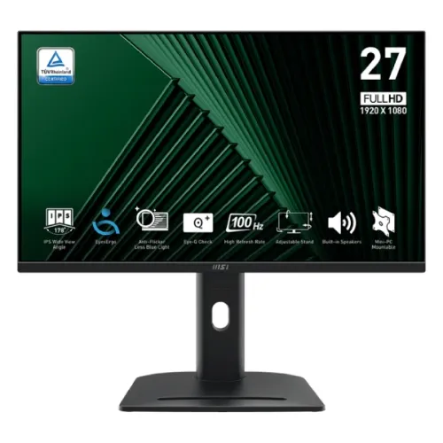 MSI PRO MP275PG Business Monitor — 27", FHD IPS, 100Hz, 1ms