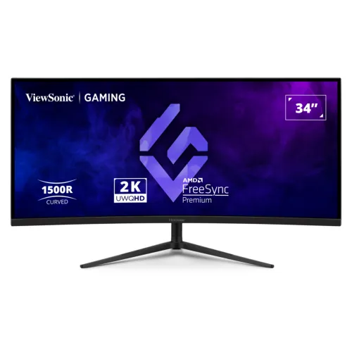 ViewSonic VX3418C-2K Curved Gaming Monitor — 34", 2K UWQHD, 180Hz