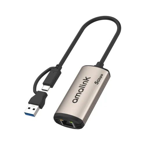 Amalink AL-UE65 Ethernet Adapter — USB, 5Gbps