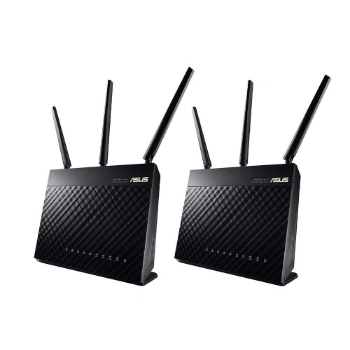 Asus RT-AC68U Dual-Band WiFi Router — AC1900, 2-Pack