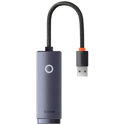 Baseus Hub Lite Series Ethernet Adapter — USB-A to RJ45 LAN Port, 1000Mbps