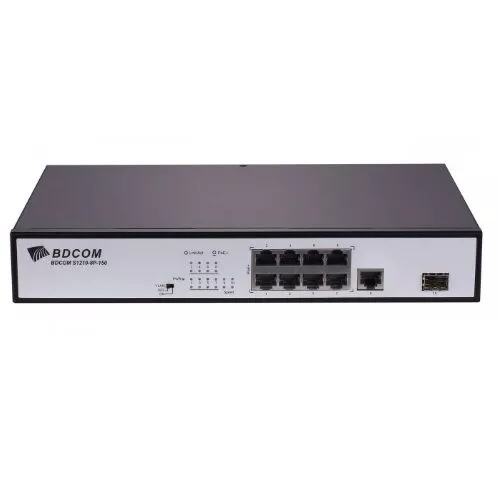 BDCOM S1210-8P Unmanaged Switch — 8 Ports, 100M