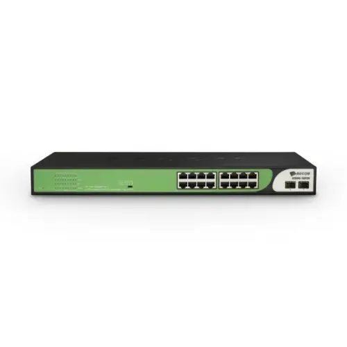 BDCOM S1500-16P2S Unmanaged PoE Switch — 16-Port
