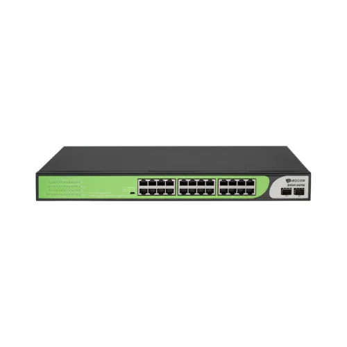 BDCOM S1500-24P2S Unmanaged PoE Switch — 26-Port