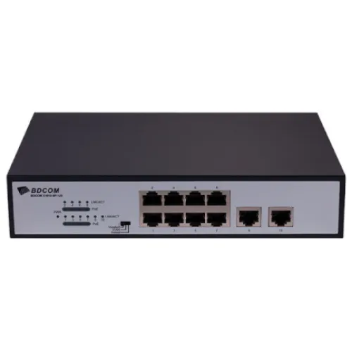 BDCOM S1510-8P Gigabit PoE Unmanaged Switch — 8 Port