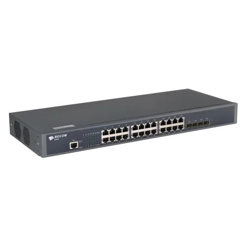 BDCOM S2900-24T4X Gigabit Switch — 24 Ports with 4 SFP Ports