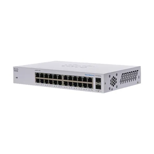 Cisco CBS110-24T-EU Gigabit Ethernet Unmanaged Switch — 24 Port with 2 Gigabit SFP