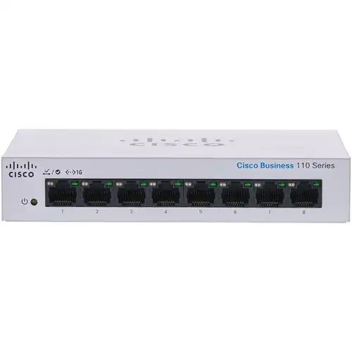 Cisco CBS110-8T-D 110 Series Unmanaged Desktop Switch — 8-Port