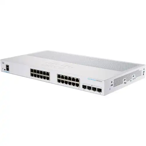 Cisco CBS350-24P-4X-EU Gigabit PoE+ Managed Switch — 24 Port