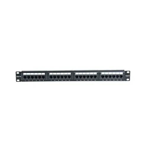 COTE CPP-2106-24P Cat6 RJ45 Patch Panel — 24-Port, With RJ-45 Modular