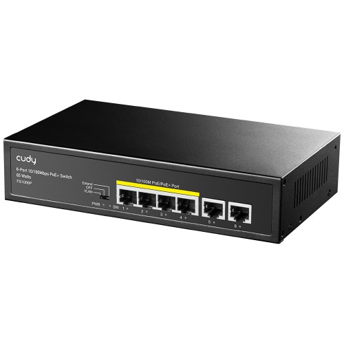 Cudy FS1006P PoE+ Switch — 6-Port, 10/100M