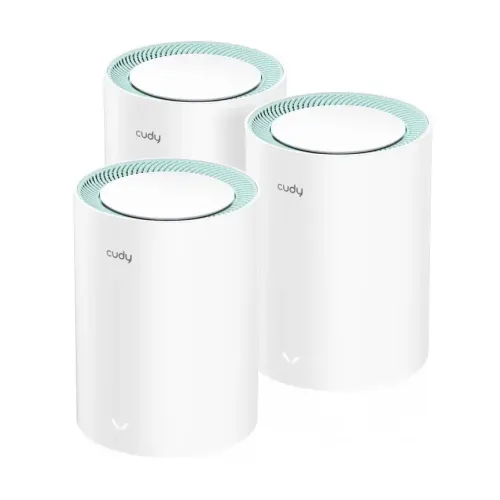 Cudy M1300 Dual-Band Gigabit Mesh Router — AC1200, 3-Pack