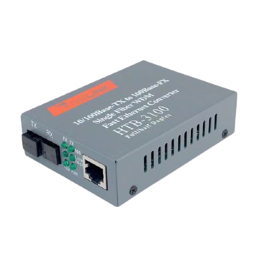 D-Link HTB-3100 (A+B) Fiber Optic Media Converter — Bundle with Full Set