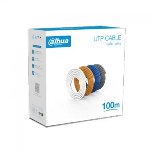 Dahua PFM922I-6UN-C-100 CAT6 UTP Cable — 100 Meter, Orange