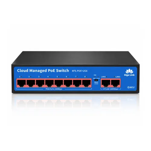 Gigalink RR-GQ82A PoE Switch — 8 Port