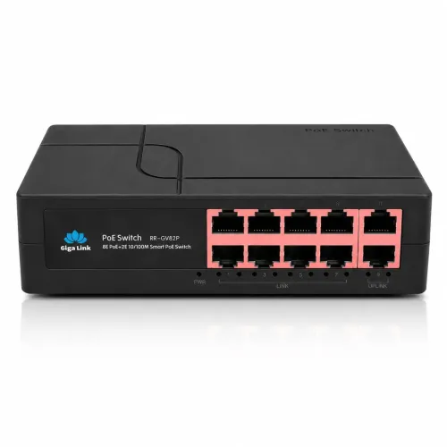Gigalink RR-GV82P PoE Switch — 8 Port