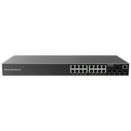 Grandstream GWN7802P Layer 2+ Managed PoE Switch — 16-Port Gigabit