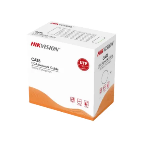 Hikvision DS-1LN6U-Z/CCA Cat6 UTP Cable — PVC 23AWG CCA