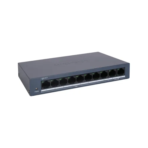 Hikvision DS-3E0110MP-E/M Unmanaged PoE Switch — 8 Port Fast Ethernet