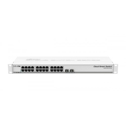 Mikrotik CSS326-24G-2S+RM SwOS Gigabit Switch — 24-Port + 2× SFP+, 1U Rackmount