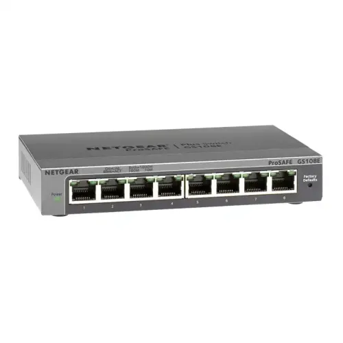 Netgear GS108E Desktop Switch — 8-Port Gigabit Plus Managed