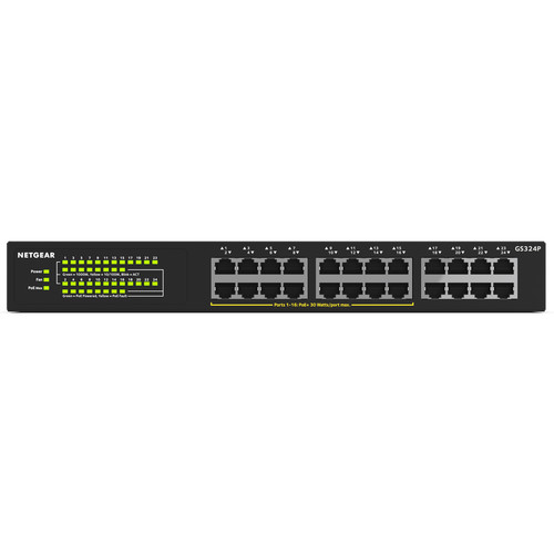 NETGEAR GS324P Gigabit PoE Unmanaged Switch — 24-Port
