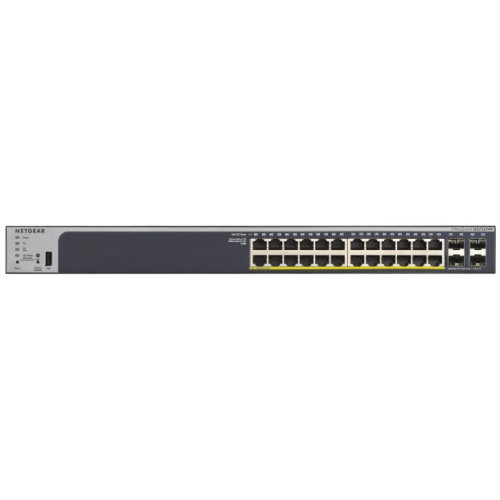 Netgear GS728TP Pro Safe Gigabit PoE Manage Switch — 24 + 4 SFP Port