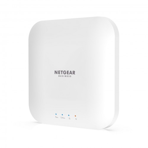 Netgear WAX214 Dual Band WiFi 6 Wall/Ceiling Mount PoE Powered Access Point — AX1800, 1800Mbps