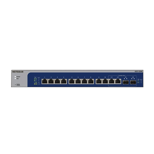 Netgear XS512EM Rackmount Switch — 12-Port 10G Multi-Gigabit Ethernet