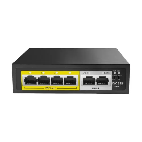 Netis P106C Unmanaged POE Switch — 6-Port