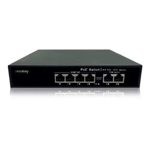 Nexakey NS6000S-4P2U Unmanaged PoE Switch — 4 Port, 100M