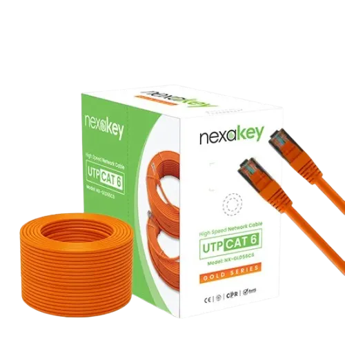 Nexakey NX-GLD56C6 CCA UTP Cable — CAT6, 100 Meter