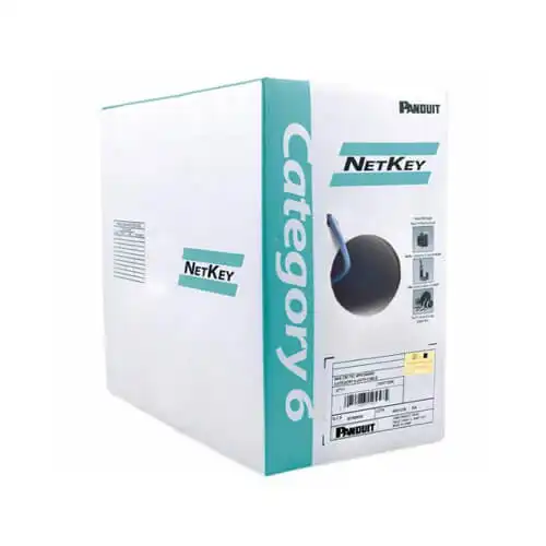 Panduit Netkey NUC6C04BU-FE Cat6 UTP Copper Cable — 305 Meter, Blue