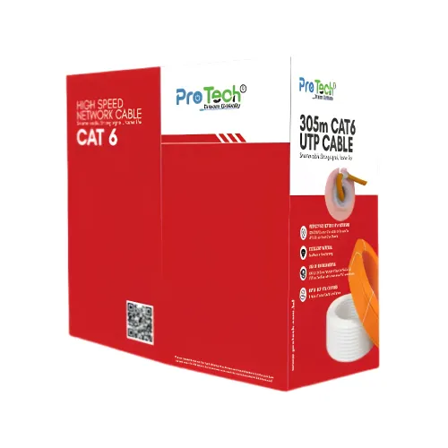 Pro Tech PTN-C6-FC-OR CAT6 UTP Cable — 305M, Orange