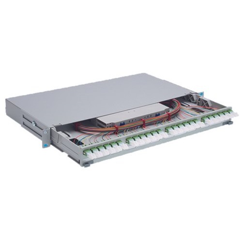 R&M Fiber Rack Mount LIU — 24 Port, Loaded with Singlemode 12x SC-PC DX Adapters