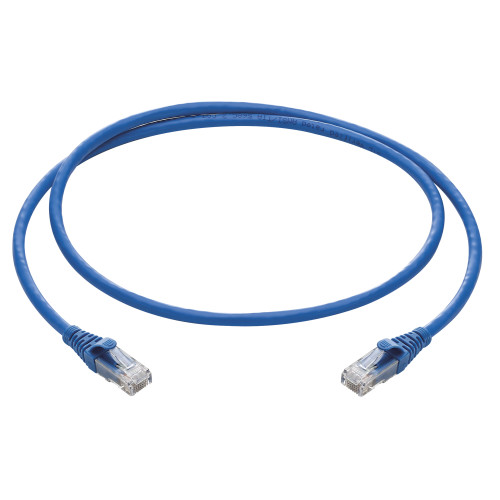 R&M Blue Patch Cord — CAT6 U/UTP 4P LSZH, 1 Meter