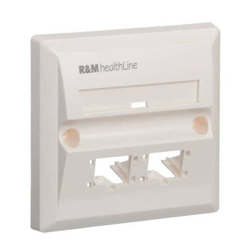R&M 2-Port Faceplate — CAT6