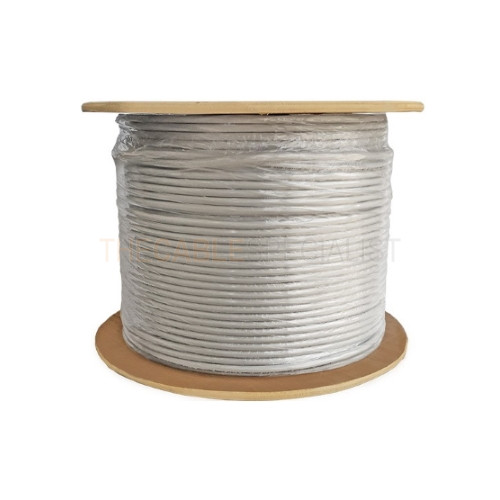 R&M R195718 Installation Cable — CAT6A U/UTP 4P, 500MHz, 23AWG LSZH Gray, 305m
