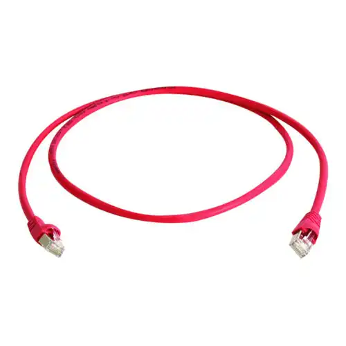 R&M R196168 24AWG CAT6 U/UTP 4P LSZH Patch Cord — 1 Meter, Red