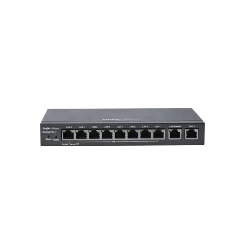 Ruijie RG-EG210G-P Gigabit Cloud Managed PoE Router — 10-Port