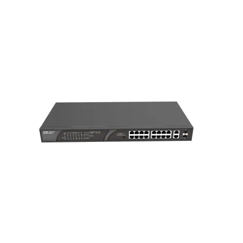 Ruijie RG-ES118S-LP Desktop Unmanaged PoE Switch — 16-Port