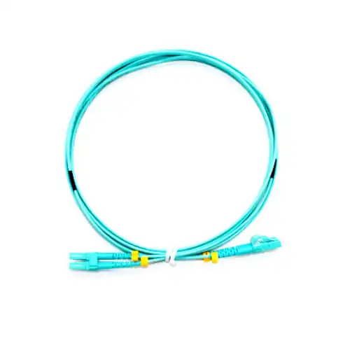 Safenet 4422-3031AQ Duplex Fiber Patch Cord — OM3, LC-LC, 3 Meter